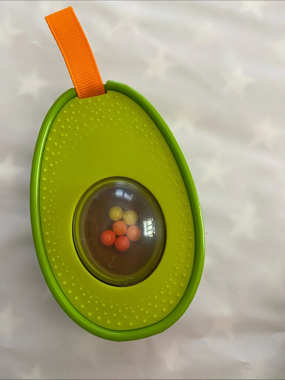 Plush Sunflower Teething Toy in Olive Green by Tiny Love